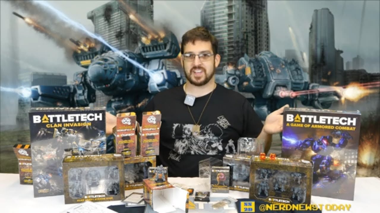 "Battletech Clan Invasion" Kickstarter Rewards Unboxing YouTube