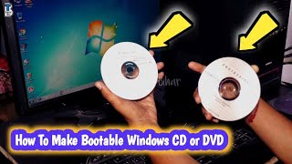 how to create bootable cd or dvd windows 7/8/10 || make bootable  cd or dvd || technical bihar ||