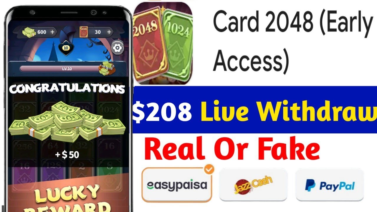 Card 2048 Withdrawal Kaise kare | Card 2048 real or fake | Card 2048 se paise kaise nikale