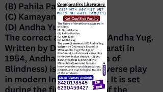 UGC NET Comparative Literature I Net Qualified Faculty I Online Class Available #ugc #jrf #shorts