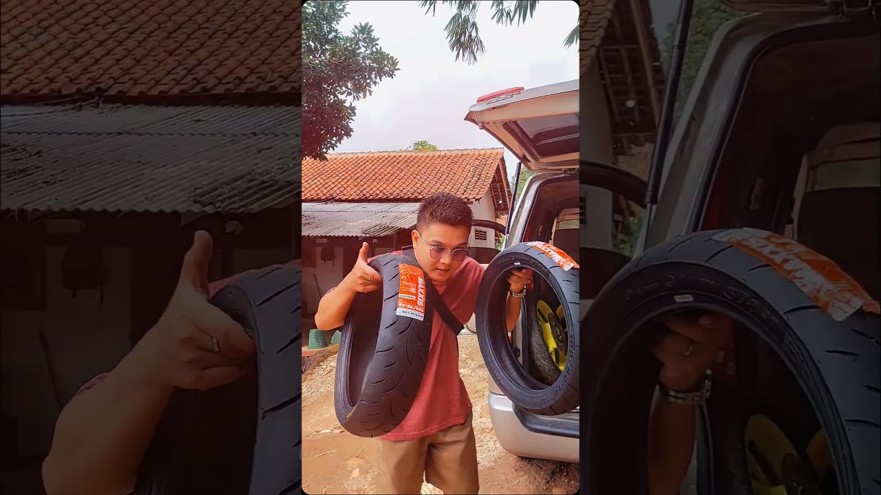 Aerox pake ban 100/80/14 dan 120/70/14  