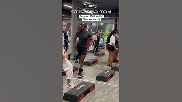 If you’re not having fun like this in your step class what are you doing😁 #stepperton #juliusburphy