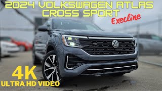 2024 Volkswagen Atlas Cross Sport Execline Ultimate Luxury SUV Walkaround video by Manik