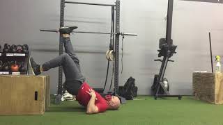 Single leg 90/90 hamstring lift