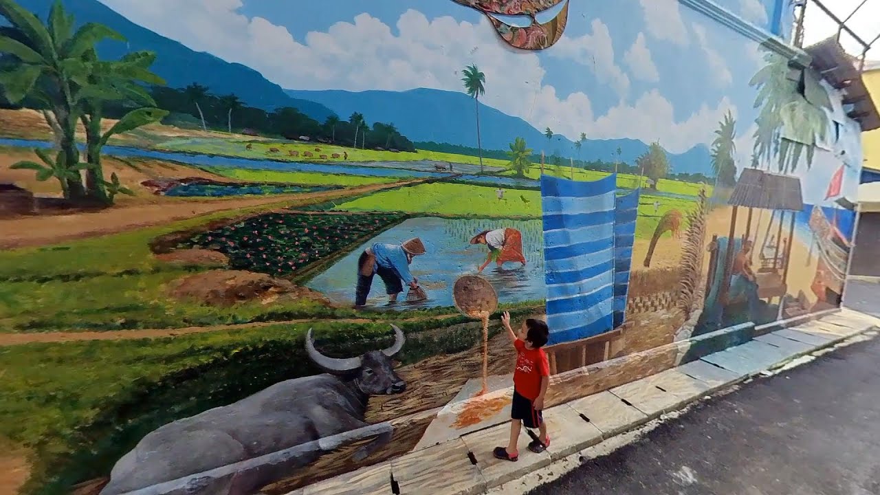[2020] Kota Bharu Heritage Mural, KB Street Art #insta360 - YouTube