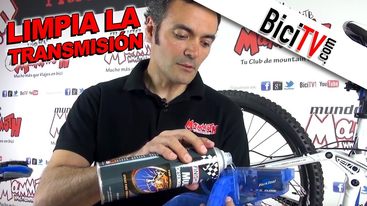 Limpia Cadena Transmision C/ Reservorio + Cepillos Moto Bici