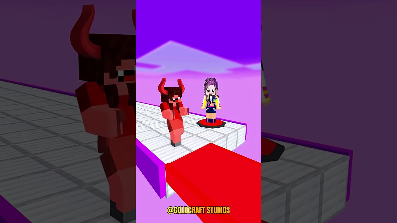 💥RUMI & DEVIL NOOB GIRL Play TEAMWORK OBBY in Minecraft! 🔥 WILL THEY TEAM UP OR FIGHT？! 😱 1