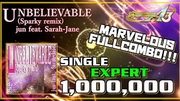 [DDR A3] UNBELIEVABLE (Sparky remix) [MFC  1,000,000] ※足元付き