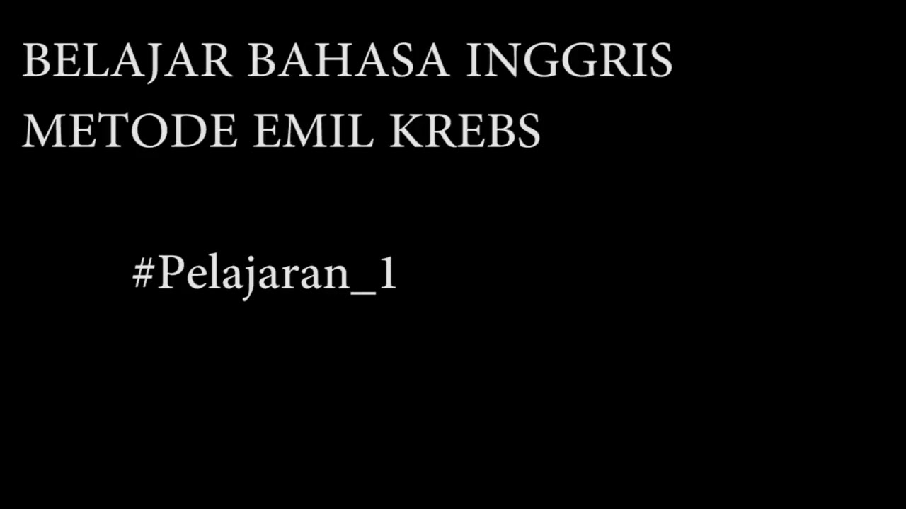 Belajar bahasa inggris. - YouTube