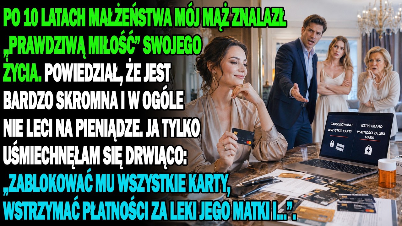 „Kocham ją, bo ma czystą duszę i nie zależy jej na pieniądzach” – powiedział mój mąż, a potem poprosił o rozwód. Stałam wtedy w progu naszej sypialni. Wiedziałam, że przez tydzień planowałam...