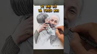 Drawing Uncle Ho and children on June 1st #drawing #hochiminh #learning #art #trend