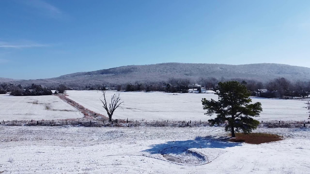 A bit of snow in Valley View, Farmington, AR YouTube