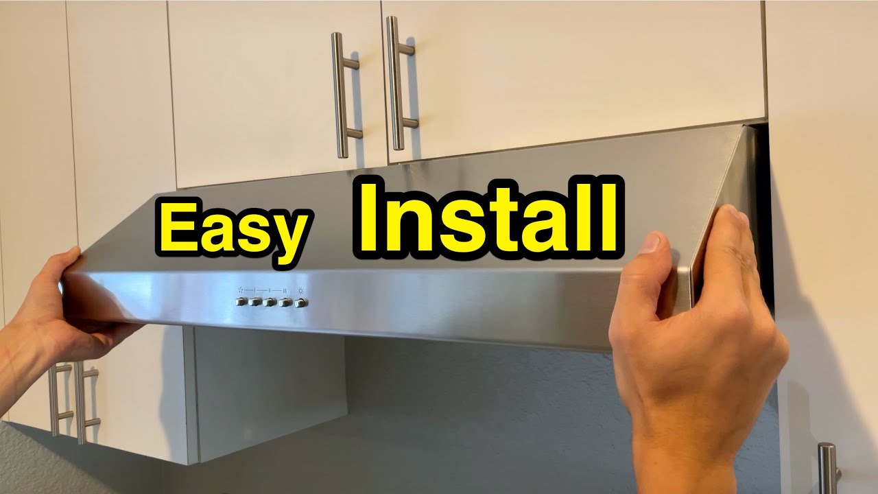 Install Kitchen Ductless Range Hood