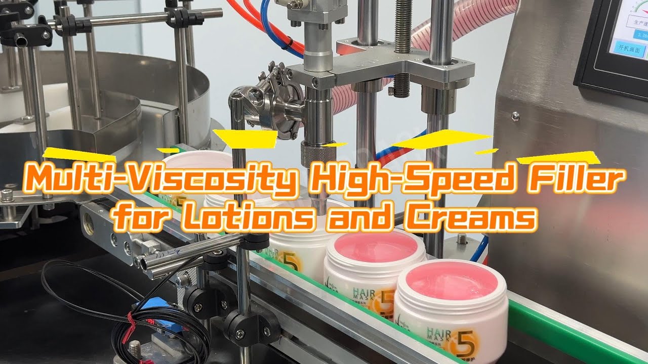 Compact High-Speed Filling Machine for Lotions, Creams, and Emulsions,Mini Rapid Filler