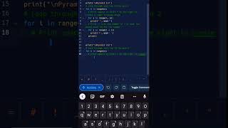 Pyramid 🔺 Pattern in Python || #programming #cpython #python