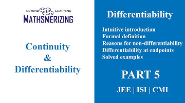 Differentiability | Lecture 1 | Introduction | Formal definition | Reasons for non-differentiability