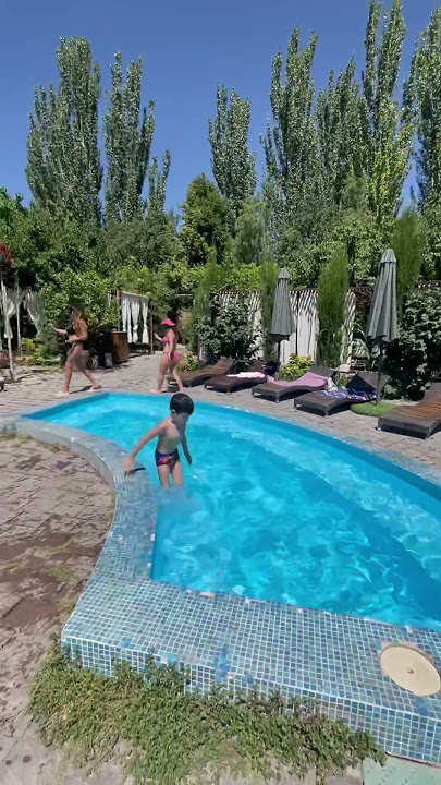 Outdoor swimming pool in Yerevan, with children's recreation area. CROSS SPORT COMPLEX