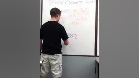 2x2 matrix solving with Cramer