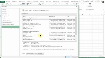 Activer Solver Excel