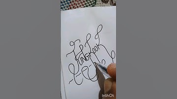 Jungkook Name #art #calligraphy #jungkook #name #theartisticallyritz #shorts #viral #calligraphyart