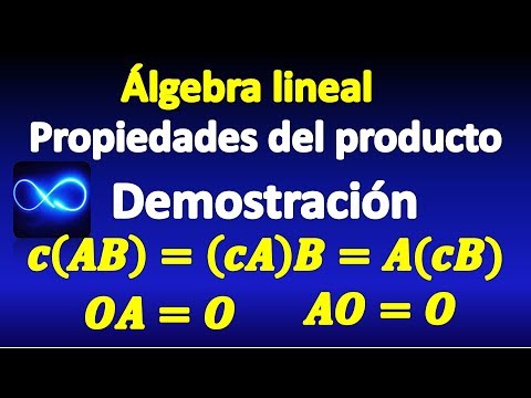 14. Propiedades del producto de matrices, demostración