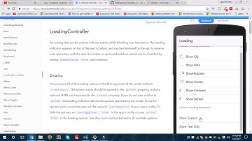 Ionic 2 loading controller