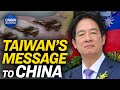 New taiwan president to china stop threatening taiwan