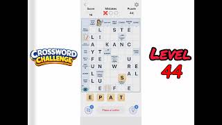 Crossword Challenge Level 44 Walkthrough