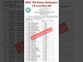 BPSC TRE Result Mathematics ( 9 To 10 ) Result Out | bpsc tre result mathematics #bpsc #result