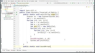 Boundary Traversal of Matrix - Assignment | SharmaTechnical1 | #java #short #viral #youtubers