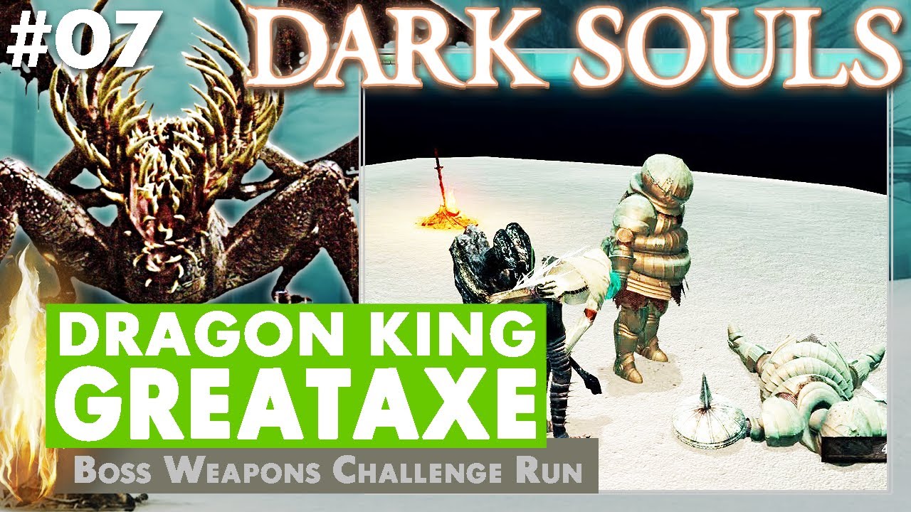 Dark Souls Remastered Dragon King Greataxe Run (Tail cut weapon) Part