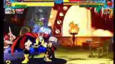 Marvel Vs Capcom Arcade Intro + Gameplay
