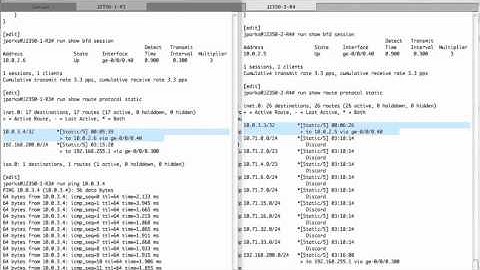 Using Static Routes with BFD
