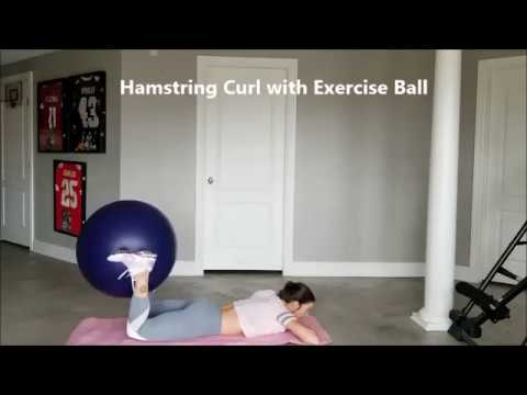fitland How to Perform Hamstring Curl with Exercise Ball Video