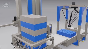 Körber Layer Palletizer PA 15 and Körber Infeed Station ZF72