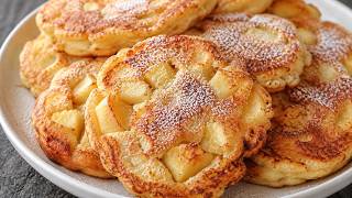 Jede Menge ÄPFEL und wenig Teig! Haferflocken und Apfel! Unglaublich lecker Frühstück! Kein Mehl!