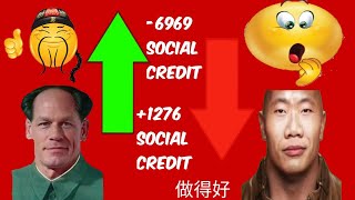 John Xina Vs The Wok Social Credit Meme