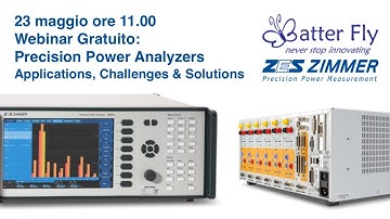 Webinar ZES ZIMMER "Precision Power Analyzers – Applications, Challenges & Solutions"