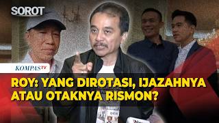  Roy Suryo Blakblakan Kritik Rismon Soal Analisa Yang Dirotasi Ijazahnya Atau Otaknya