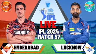 Live: SRH vs LSG Live, Match 57, Hyderbad | Lucknow vs Hyderbad Live Match Today | Ipl 2024 Live