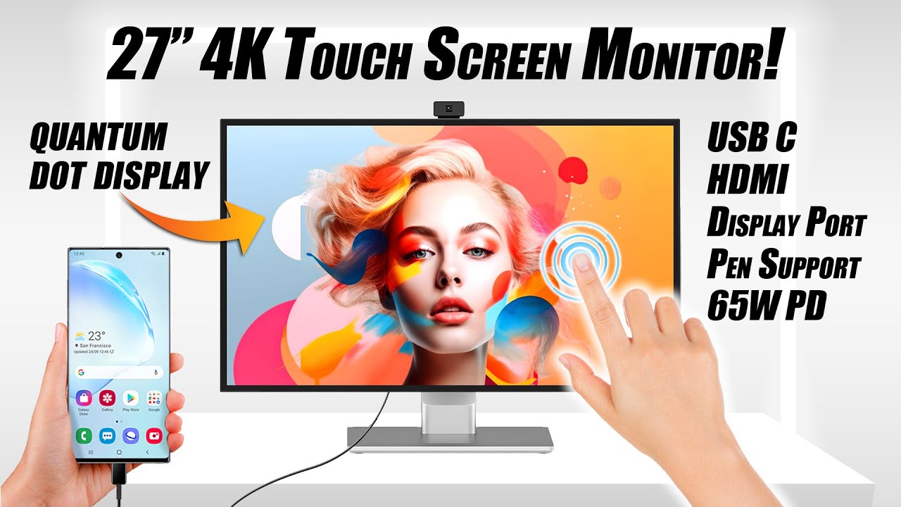 The BEST 27” 4K Touchscreen Quantum Dot IPS Monitor! 27P1U PRO 