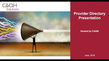 CAQH DirectAssure Demonstration