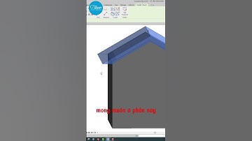 Thay đổi đường chân mái vuông góc trong revit #tuhocrevit #hocrevit #revit