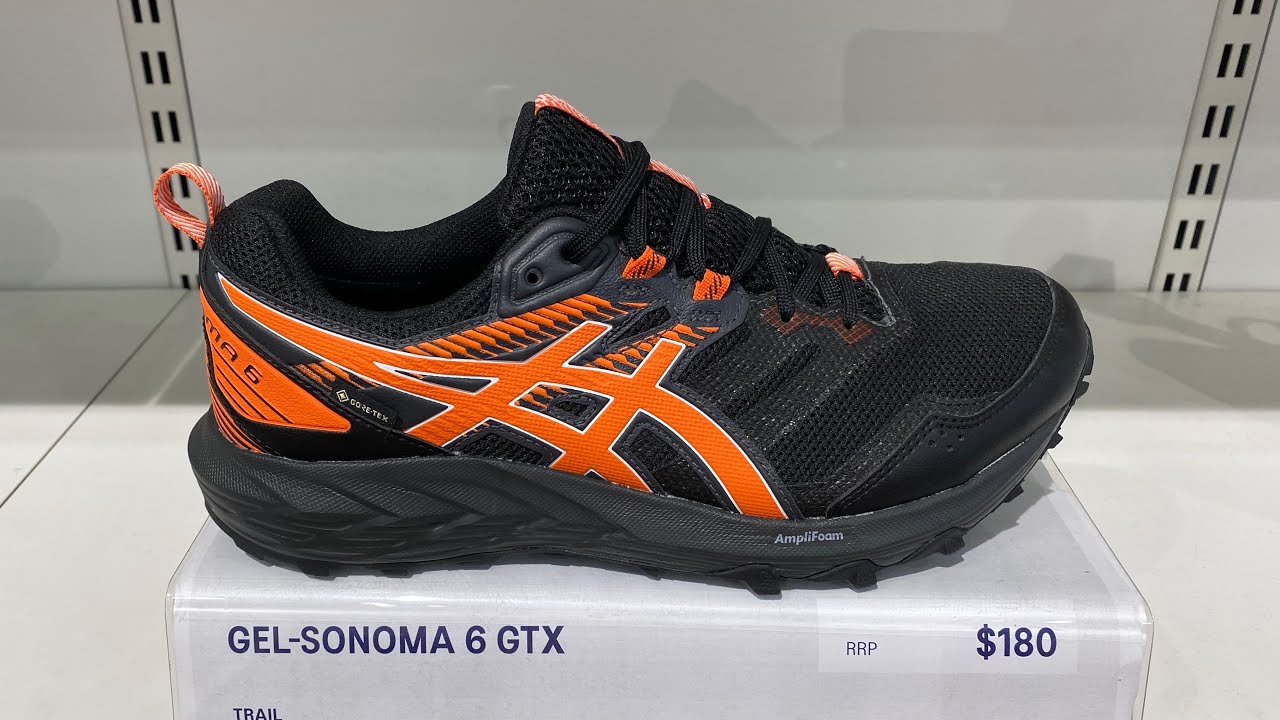 ASICS GEL-SONOMA 6 GORE-TEX (Black/Marigold Orange) - SKU: 1011B048-001 ...