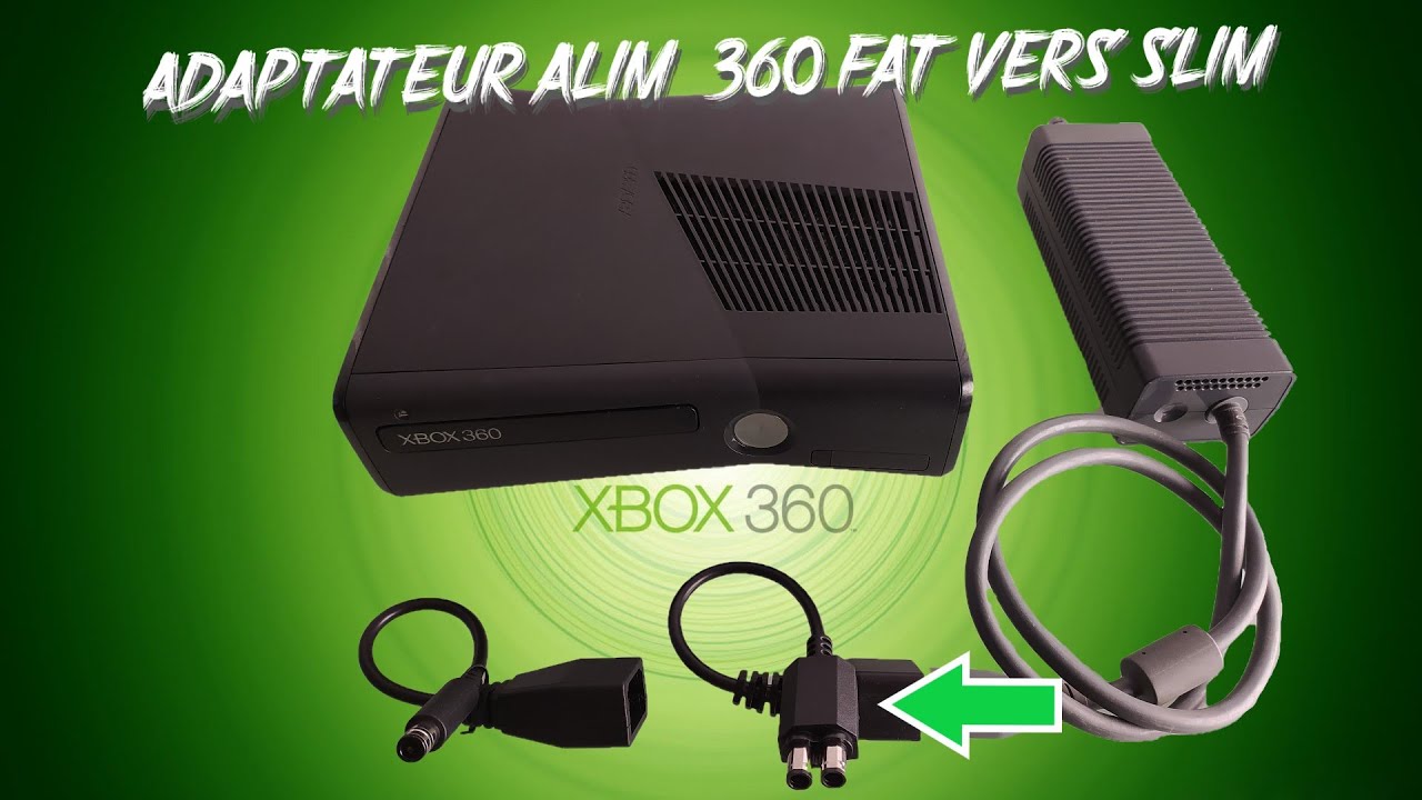 Adaptateur Alimentation Xbox 360 / Xbox One - La meilleure solution pour  dépanner votre Xbox One Fat 