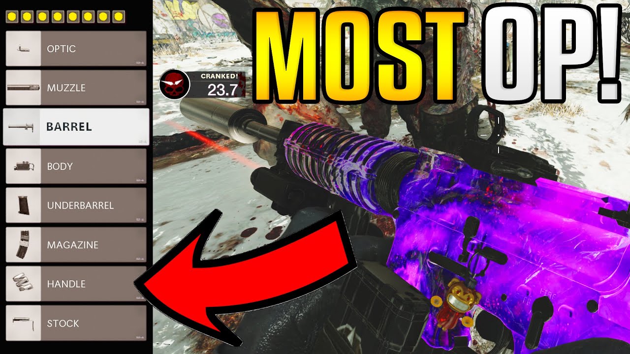 MOST OP SETUPS in ZOMBIES! The BEST ATTACHMENTS to run on ARS in BLACK