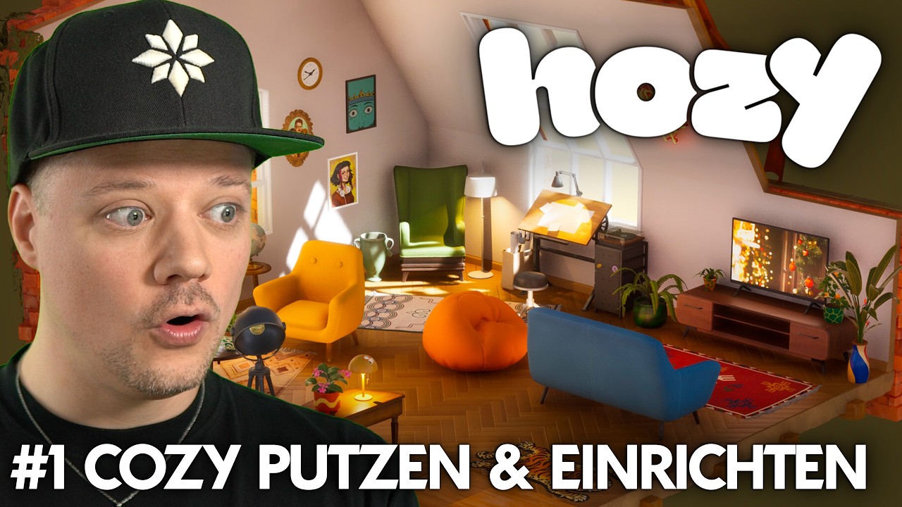 HOZY Gameplay live: Cozy putzen & einrichten 🔴 Non-Sims Live (deutsch)