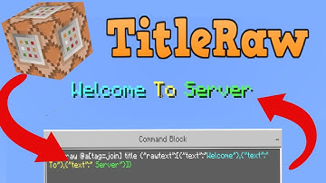 How To Use TitleRaw Command In Minecraft Bedrock Edition
