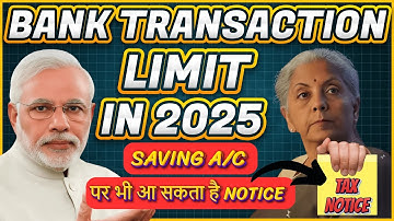 Bank Account Limits & Rules 2025 | Cash Deposit, Withdrawal, TDS & GST Explained