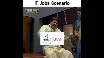IT Jobs Scenario | Java Developer Sad Status #shorts #itjobs #tamilstatus #java #python